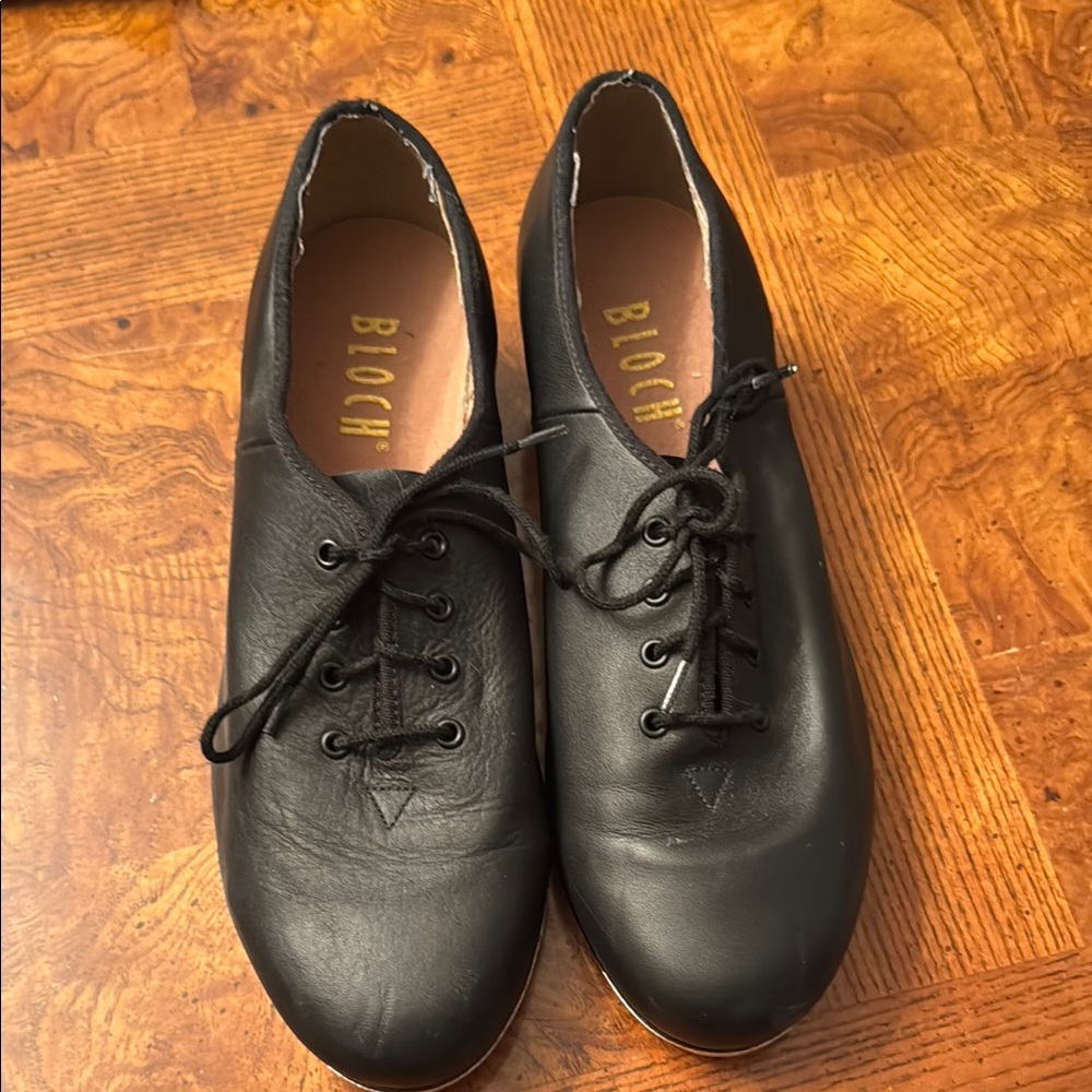 👯‍♀️Bloch Black Leather Lace-Up Tap Shoes 👯‍♀️